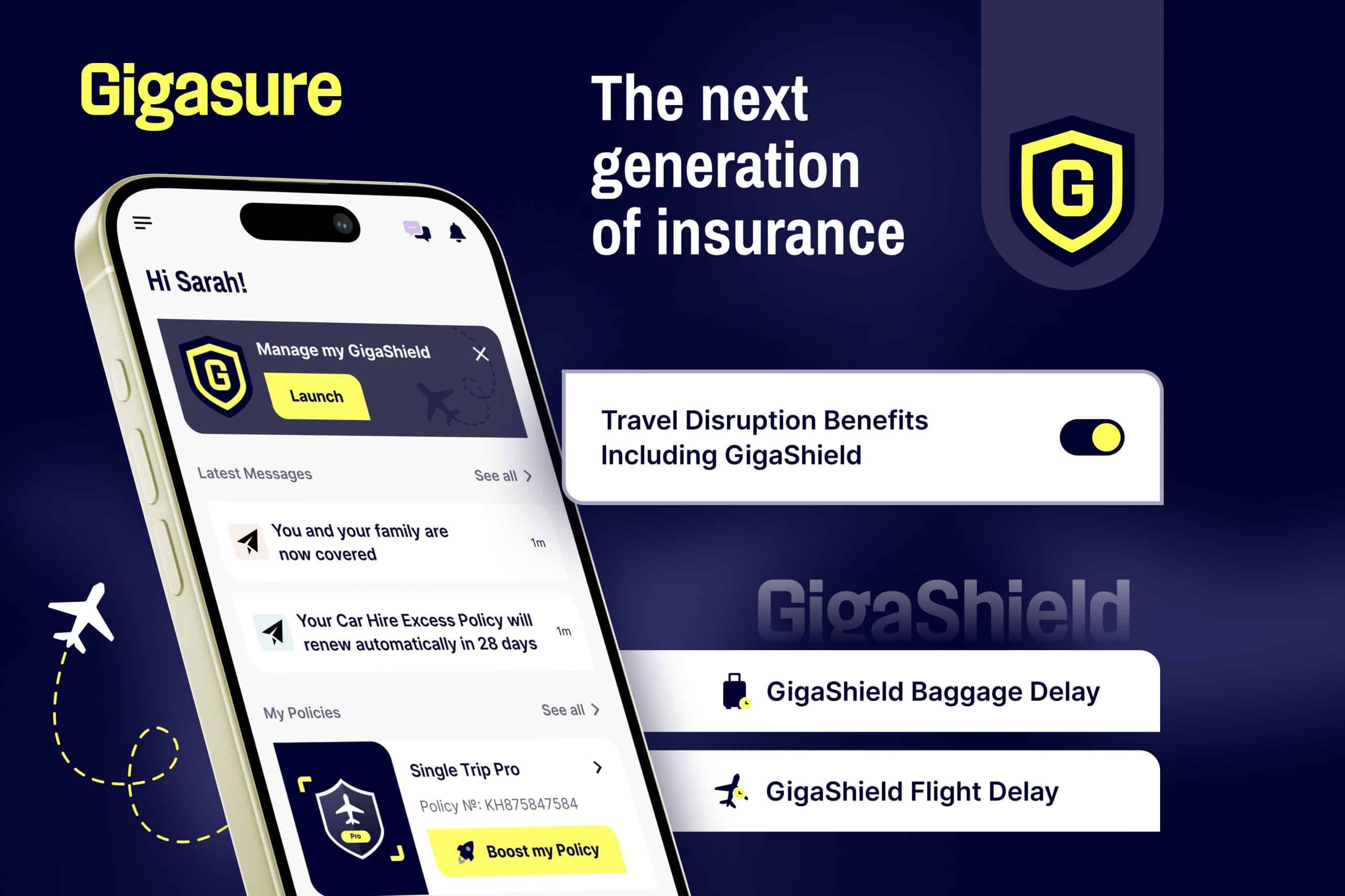 Gigasure launches with personalised travel benefits