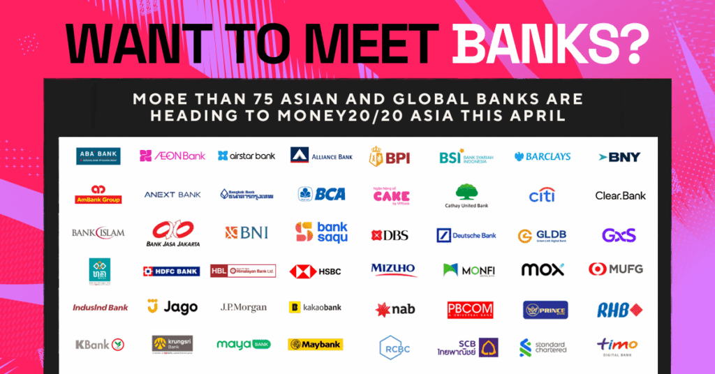 More than 75 Asian and global banks heading to Money20/20 Asia
